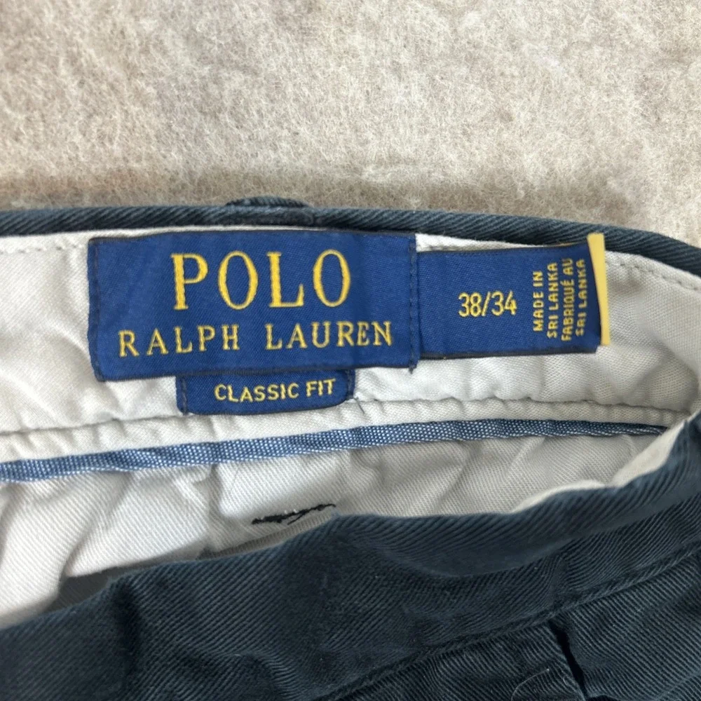 Polo Ralph Lauren Shirt Blue White Striped Men's‎ 2XB College Preppy Summer Golf